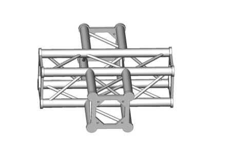 Image principale du produit Structure alu ASD SC250 carrée angle 90° 4 départs ASC2541