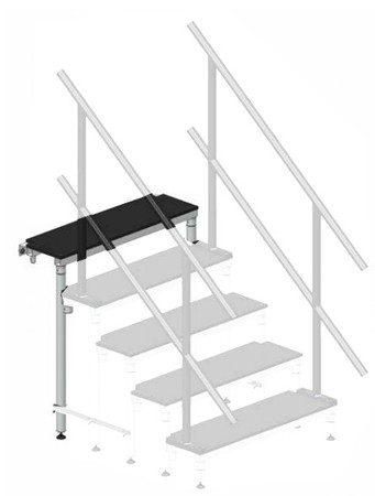 Image principale du produit MAR100 ASD Marche 1m pour escalier de scène démontable