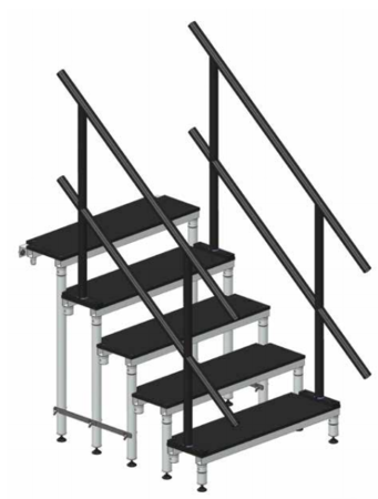 Image secondaire du produit MAR100 ASD Marche 1m pour escalier de scène démontable