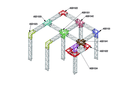 Image nº3 du produit Angle ASD 2d 45° SD150 alu triangulaire ASD1520