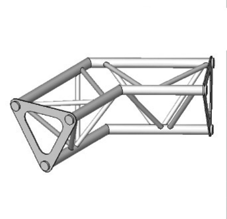 Image principale du produit Angle ASD 2d 120° SD150 alu triangulaire ASD1524