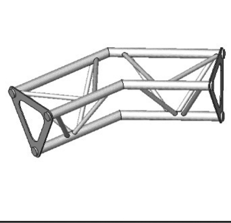 Image principale du produit Angle ASD 2d 135° SD150 alu triangulaire ASD1525
