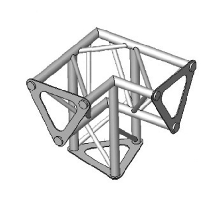 Image principale du produit Angle ASD 3d 90° SD150 alu triangulaire ASD153