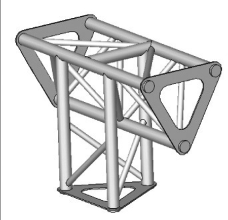 Image principale du produit Angle ASD 3d 90° SD150 alu triangulaire ASD1534