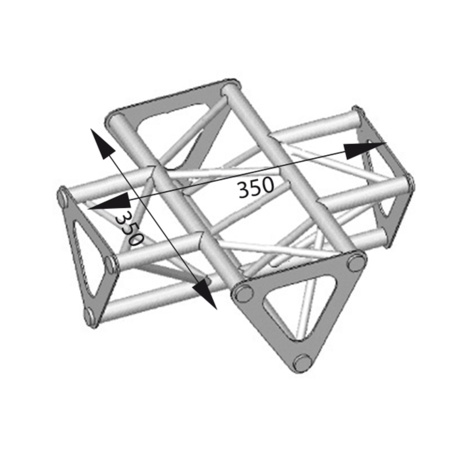 Image principale du produit Angle ASD 4d 90° SD150 alu triangulaire ASD1541