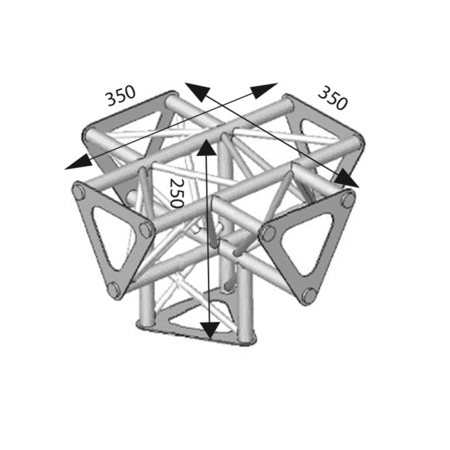 Image principale du produit Angle ASD 5d 90° SD150 alu triangulaire ASD1551