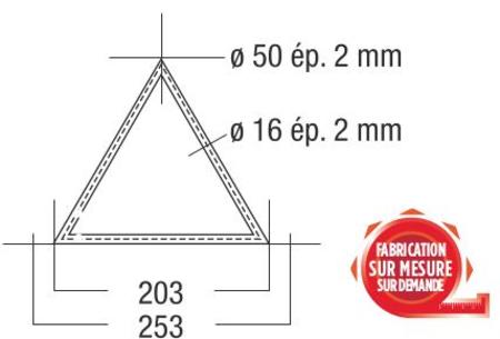 Image secondaire du produit Angle 90° triangle 250 ASD ASD22