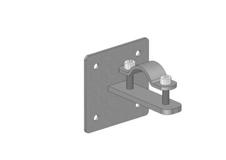 Image secondaire du produit Fixation murale ou plafond pour tube 50mm ASD ST-50