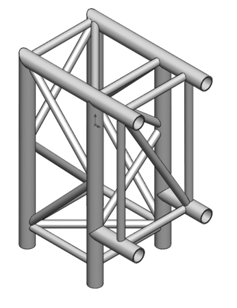 Image principale du produit Angle 2 départs 90° vertical de 0.50 x 0.71 - ASR23 - ASD