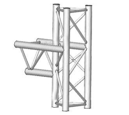 Image principale du produit Angle 3D à 90 degres median en structure aluminium ASD SX 290 Triangulaire ASX35