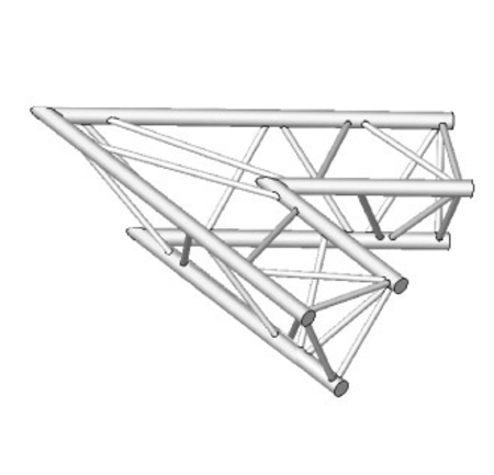 Image principale du produit Angle 2D à 60 degres en structure aluminium ASD SX 390 triangulaire.