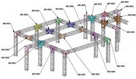 Image nº3 du produit Angle 5D à 90 degres en structure aluminium ASD SX 390 triangulaire ASX4052