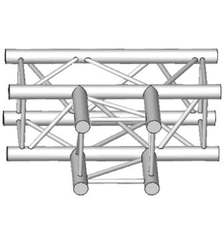 Image principale du produit ASZ 33 ASD - T 3 départs à plat structure carrée  290mm