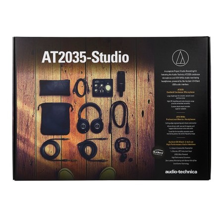 Image principale du produit Pack studio Audio Technica AT2025-Studio avec casque M40x, carte son Audient Id4 et micro AT2035