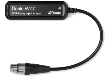 Image principale du produit AVIO DANTE adaptateur 1 canal entrée XLR