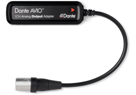 Image principale du produit AVIO DANTE adaptateur 1 canal sortie XLR