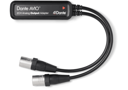 Image principale du produit AVIO DANTE adaptateur 2 canaux sorties XLR