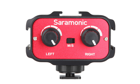 Image principale du produit Adaptateur audio 2 cannaux Saramonic AX100 pour appareil photo