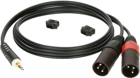 Image principale du produit AY9-0200 Klotz Câble mini jack 3.5mm vers 2 xlr mâle 2m