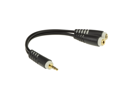 Image principale du produit AYB-4 KLOTZ adaptateur jack 3.5 male TRS (stéreo) vers 2 jack 3.5 femelle stereo 20cm
