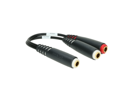 Image principale du produit AYS-7 Klotz - adaptateur Jack Femelle 6.35 TRS vers 2 Jack 6.35 TS femelle Splitter pour batterie électronique