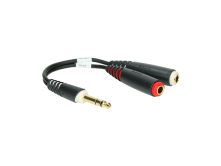 Image principale du produit AYS-8 Klotz - Adaptateur Jack TRS 6.35 vers 2 Jack 6.35 TS mono Splitter batterie électronique