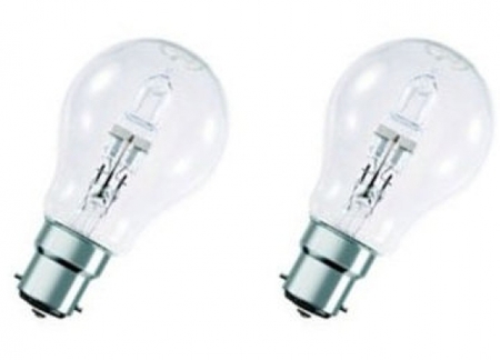 Image principale du produit Lot de 2 Lampes B22 230V 28W Standard halogène équivalent 40W