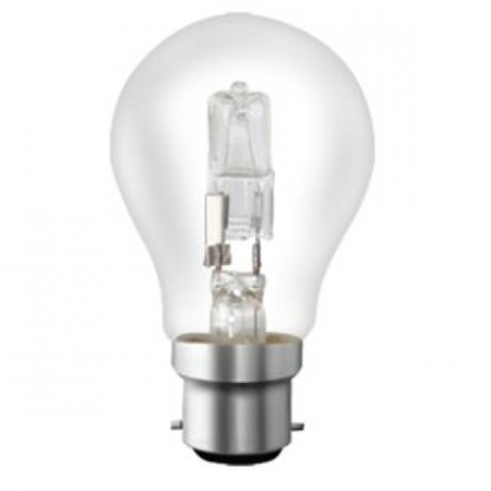 Image principale du produit Ampoule B22 230V 52W Standard halogène éco remplace 75W