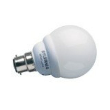 Image principale du produit Ampoule Eco B22 Sylvania sphérique G45 9W Blanc chaud