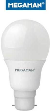 Ampoule sphérique Opale B22 Megaman 230V LED 5W5 BLANC CHAUD