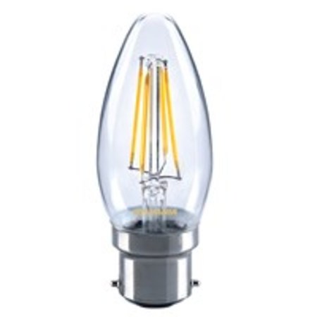 Image principale du produit Lampe B22 Sylvania Led filament flamme 420 lumens