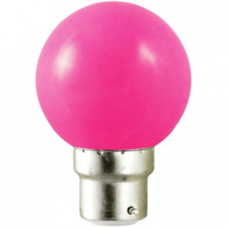 Image principale du produit Ampoule sphérique B22 230V LED 0,8W rose