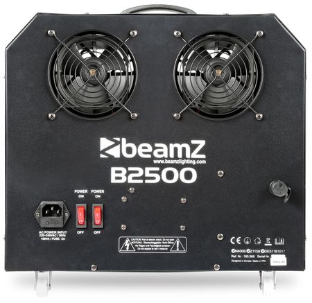 Image nº3 du produit Machine à bulles BeamZ B2500 double roue très gros débit avec télécommande + 10l de liquide offert