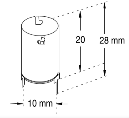 Image secondaire du produit Douille BA9S Métal pour circuit imprimé V max 50v