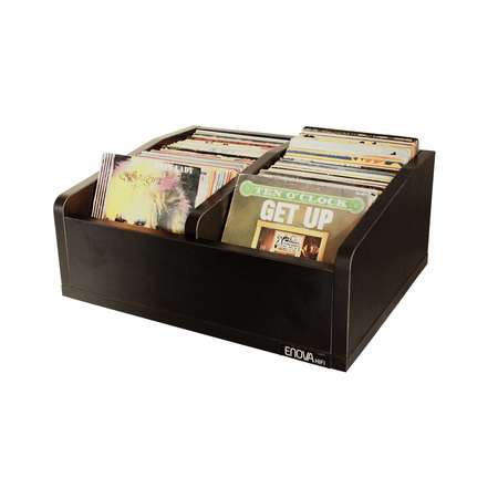 Image principale du produit Vinyle BAC 45T BL Enova Hifi bac de rangement bois pour 120 45t vinyles