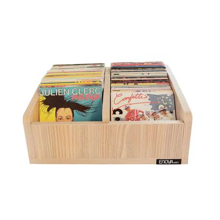 Image nº4 du produit Vinyle BAC 45T BL Enova Hifi bac de rangement bois pour 120 45t vinyles