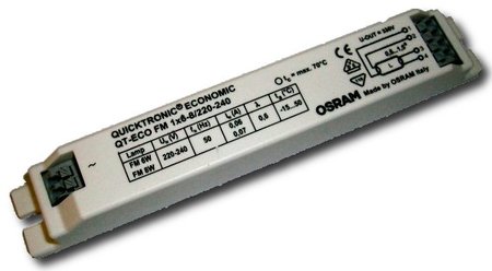 Image principale du produit Ballast electronique Quicktronic QT-ECO Osram pour FM 6W/8W