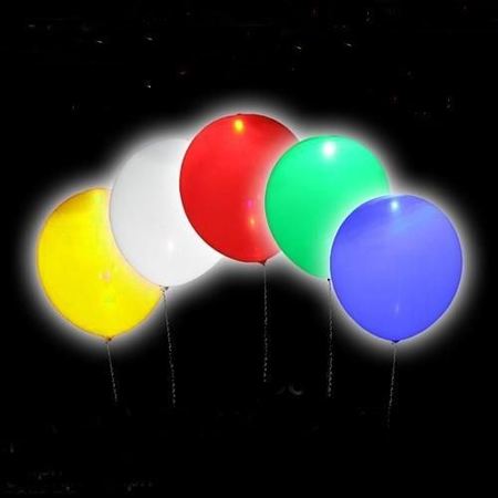 Image principale du produit Lot de 5 ballons avec LED lumineux multicolore