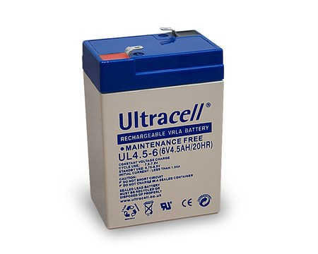 Image principale du produit Batterie au plomb 6v 4.5Ah UL4.5-6