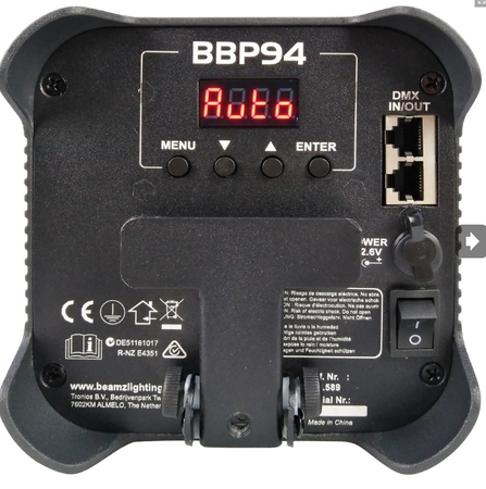 Projecteur architectural BeamZ BBP94 sur batterie 4 ledx ...