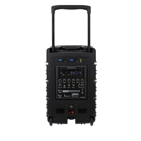 Image nº3 du produit BE 9412 V2 Power Acoustics - enceinte autonome avec lecteur CD MP3 SD USB DIVX Bluetooth et 2 micro mains sans fil UHF