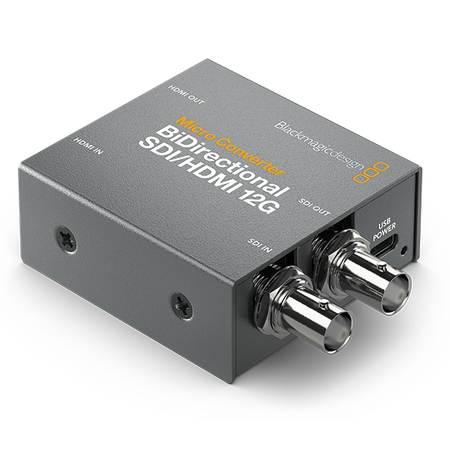 Image principale du produit BiDirectional SDI HDMI 12G BlackMagic - Convertisseur SDI HMDI bidirectionnel avec alim