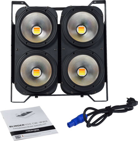 Image nº4 du produit BLINDER400 CW-WWA Algam Lighting – Blinder COB 4x 100W blanc froid / chaud / ambre