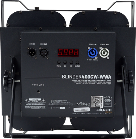 Image nº5 du produit BLINDER400 CW-WWA Algam Lighting – Blinder COB 4x 100W blanc froid / chaud / ambre