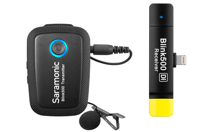 Image secondaire du produit Système de microphone sans fil ultracompact 2,4 GHz avec récepteur connecteur lightning pour téléphone