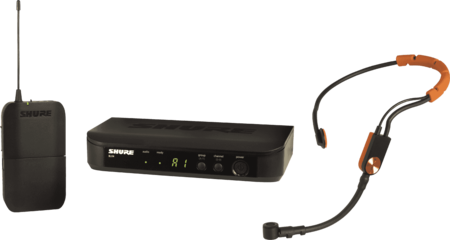 Image principale du produit BLX14E-SM31-M17  Shure - Micro sans fil Shure base BLX + récepteur + Serre-tête SM31 fitness Bande M17