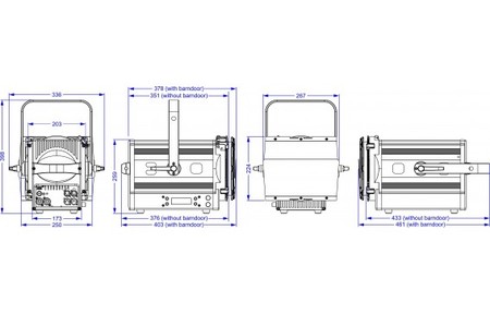 Image nº7 du produit BT-Theatre 150EZ MK2 Briteq - Projecteur fresnel led 150W blanc chaud Zoom électrique 8 - 52°