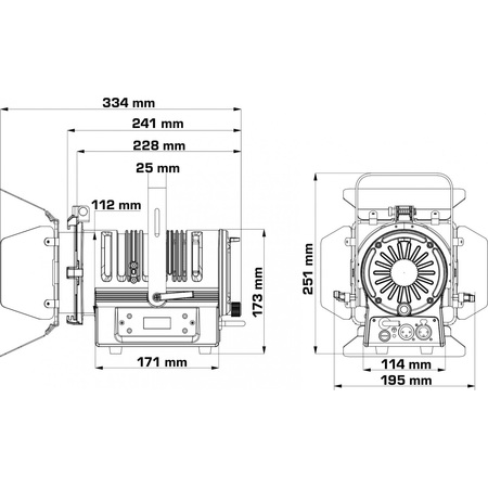 Image nº8 du produit BT-Theatre 60FCL - projecteur fresnel RGBL led 60W zoom 17 - 40°