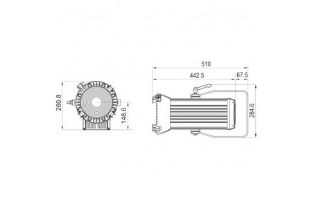 Image nº8 du produit BT Théâtre HD2 Briteq - Projecteur fresnel led 200W blanc variable et couleur RGBAL Zoom motorisé 14 - 55°