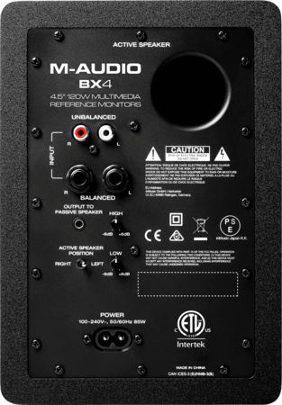 Image nº4 du produit BX4D4 M Audio – Paire d’enceintes actives 2 voies 4,5’’ 2X25W
